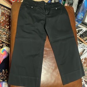 Ladies Old Navy Navy Blue Size 8 Low Waist Stretch Capri Pants